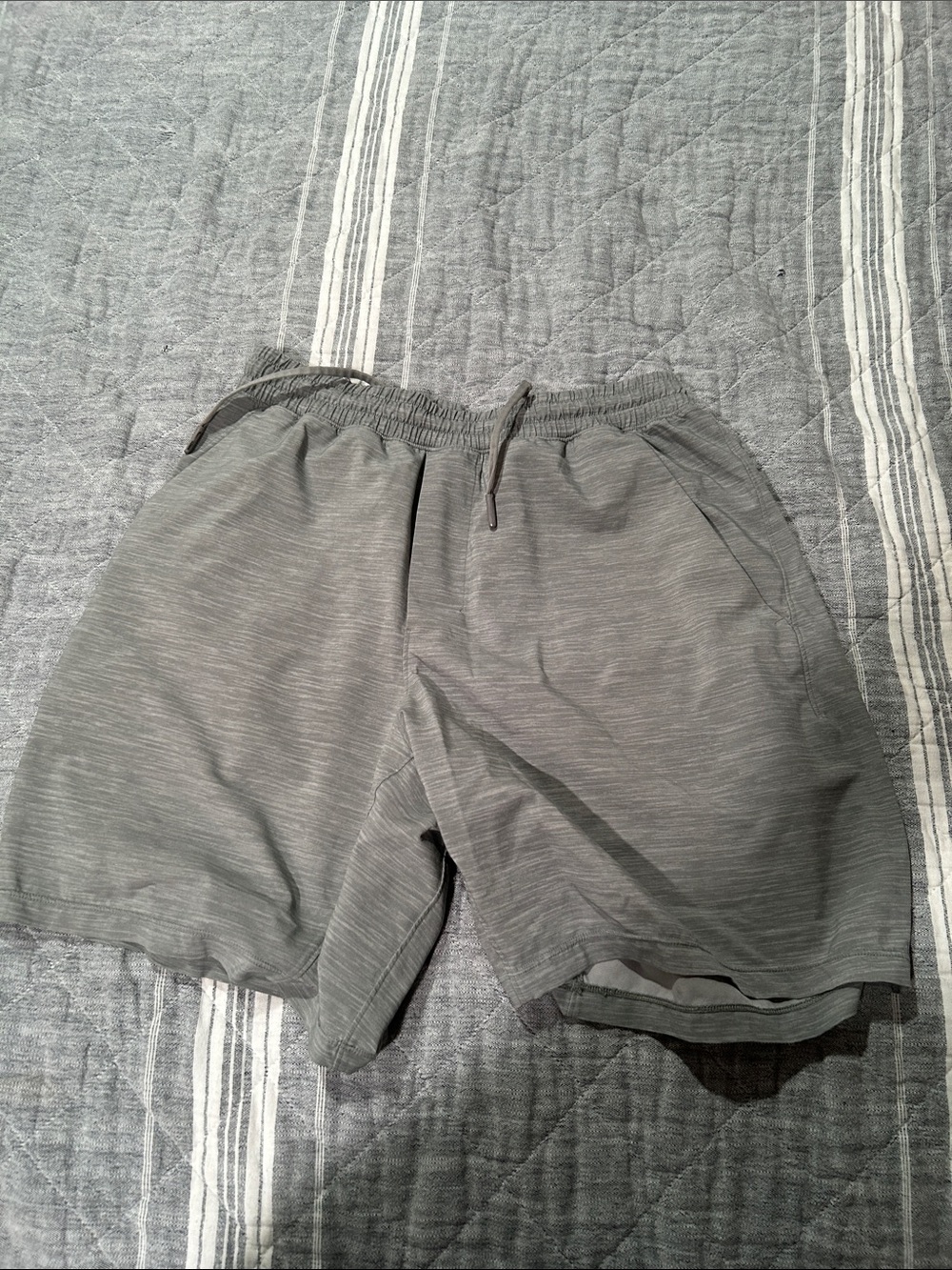 lululemon athletica Men's Heather Gray Athletic Shorts